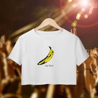 Camisa Cropped - Exploding Plastic Banana