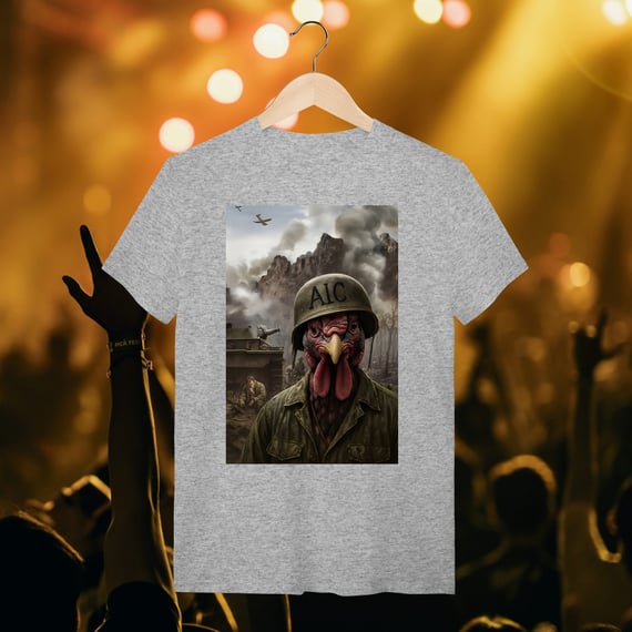 Camiseta unisex - War horror rooster