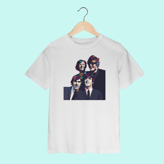 Camiseta infantil (2 a 8) - Fab four