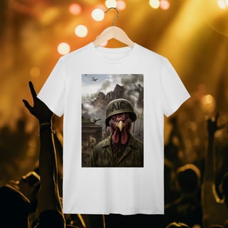 Nome do produto Camiseta unisex - War horror rooster