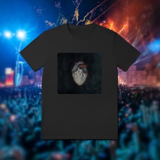 Nome do produto Camiseta unisex - Black gives way to blue