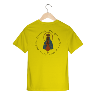 Nome do produto Camiseta Quality Infantil (2 a 8) – Nossa Senhora Aparecida (Frente e Verso)