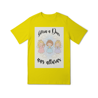 Nome do produto Camiseta Quality Juvenil Glória a Deus nas Alturas – Anjinhos (10 a 14 anos)
