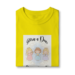 Nome do produto Camiseta Quality Infantil Glória a Deus nas Alturas – Anjinhos (2 a 8 anos)