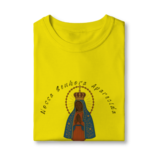 Nome do produto Camiseta Quality Infantil (2 a 8) – Nossa Senhora Aparecida (Frente e Verso)