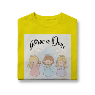 Nome do produto Camiseta Quality Juvenil Glória a Deus nas Alturas – Anjinhos (10 a 14 anos)