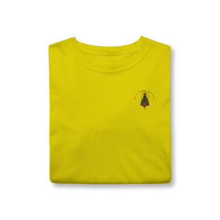 Nome do produto T-Shirt Classic – Nossa Senhora Aparecida (Emblema na Frente + Estampa Grande nas Costas)