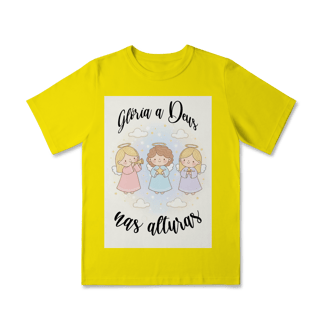 Nome do produto Camiseta Classic Infantil Glória a Deus nas Alturas – Anjinhos