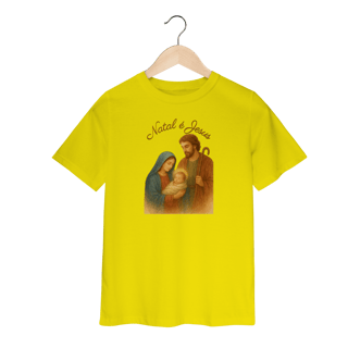 Nome do produto Camiseta Quality Infantil Natal é Jesus – Sagrada Família (2 a 8 anos)
