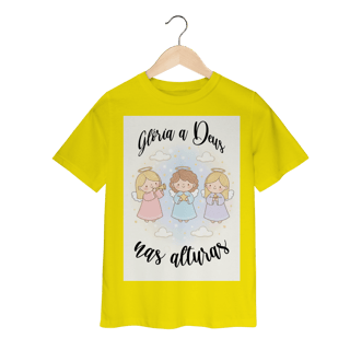 Nome do produto Camiseta Classic Infantil Glória a Deus nas Alturas – Anjinhos