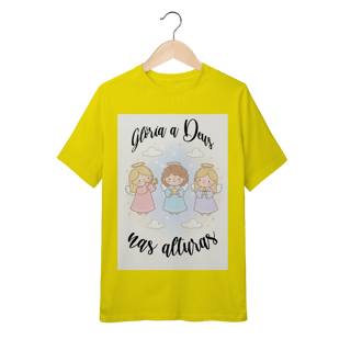 Nome do produto Camiseta Quality Juvenil Glória a Deus nas Alturas – Anjinhos (10 a 14 anos)