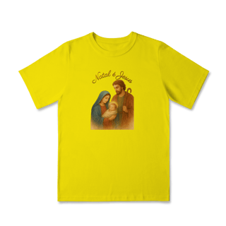 Nome do produto Camiseta Quality Infantil Natal é Jesus – Sagrada Família (2 a 8 anos)