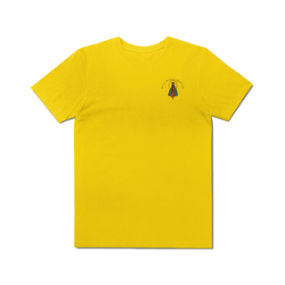 Nome do produto T-Shirt Estonada – Nossa Senhora Aparecida (Emblema na Frente + Estampa Grande nas Costas)