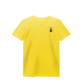 Nome do produto Baby Long Estonada – Nossa Senhora Aparecida (Emblema na Frente + Estampa Grande nas Costas)