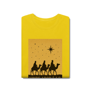 Nome do produto T-Shirt Estonada Vinde Adorá-Lo – Reis Magos