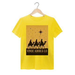 Nome do produto T-Shirt Estonada Vinde Adorá-Lo – Reis Magos