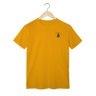 Nome do produto T-Shirt Classic – Nossa Senhora Aparecida (Emblema na Frente + Estampa Grande nas Costas)