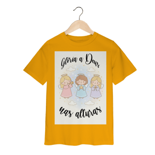 Nome do produto Camiseta Classic Infantil Glória a Deus nas Alturas – Anjinhos