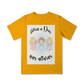 Nome do produto Camiseta Classic Infantil Glória a Deus nas Alturas – Anjinhos