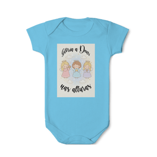 Nome do produto Body Infantil Glória a Deus nas Alturas – Anjinhos