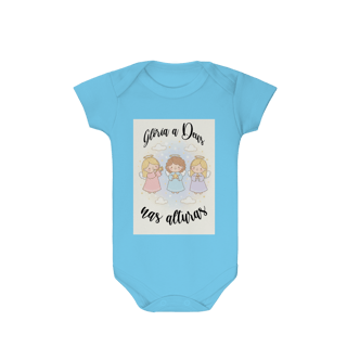 Nome do produto Body Infantil Glória a Deus nas Alturas – Anjinhos