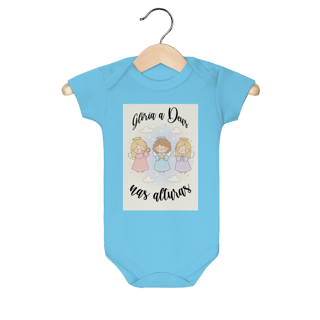 Nome do produto Body Infantil Glória a Deus nas Alturas – Anjinhos