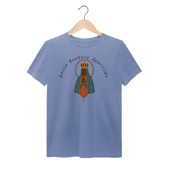 T-Shirt Estonada – Nossa Senhora Aparecida (Frente e Costas)