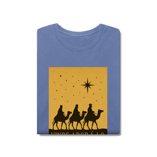 Nome do produto T-Shirt Estonada Vinde Adorá-Lo – Reis Magos