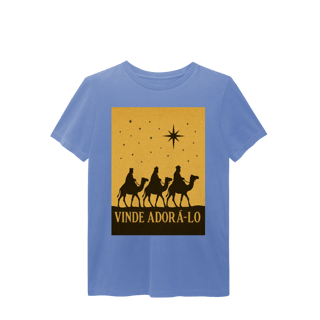 Nome do produto T-Shirt Estonada Vinde Adorá-Lo – Reis Magos