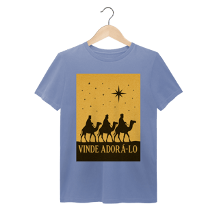 Nome do produto T-Shirt Estonada Vinde Adorá-Lo – Reis Magos