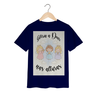 Nome do produto Camiseta Classic Infantil Glória a Deus nas Alturas – Anjinhos