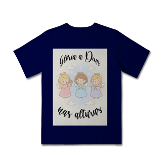 Nome do produto Camiseta Classic Infantil Glória a Deus nas Alturas – Anjinhos