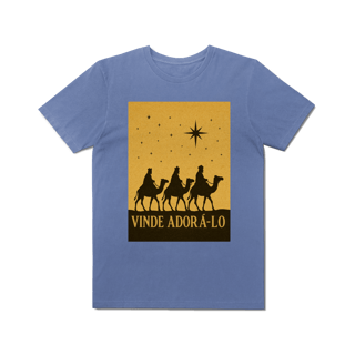 Nome do produto T-Shirt Estonada Vinde Adorá-Lo – Reis Magos