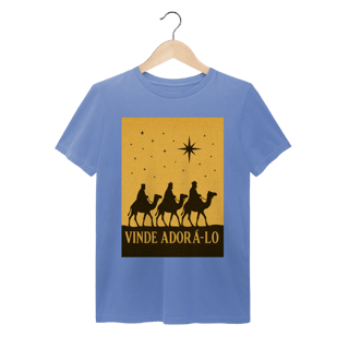 Nome do produto T-Shirt Estonada Vinde Adorá-Lo – Reis Magos