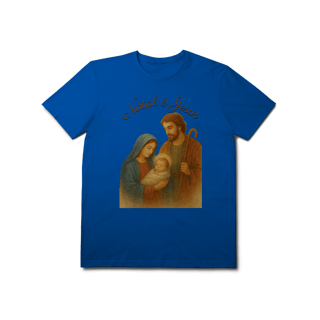 Nome do produto T-Shirt Prime Natal é Jesus – Sagrada Família