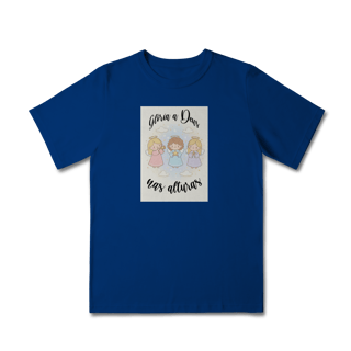 Nome do produto Camiseta Quality Infantil Glória a Deus nas Alturas – Anjinhos (2 a 8 anos)
