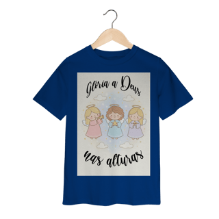 Nome do produto Camiseta Classic Infantil Glória a Deus nas Alturas – Anjinhos