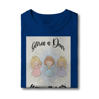 Nome do produto Camiseta Classic Infantil Glória a Deus nas Alturas – Anjinhos