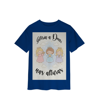 Nome do produto Camiseta Classic Infantil Glória a Deus nas Alturas – Anjinhos