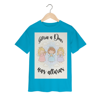 Nome do produto Camiseta Classic Infantil Glória a Deus nas Alturas – Anjinhos