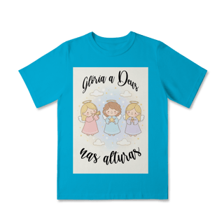 Nome do produto Camiseta Classic Infantil Glória a Deus nas Alturas – Anjinhos