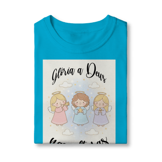 Nome do produto Camiseta Classic Infantil Glória a Deus nas Alturas – Anjinhos