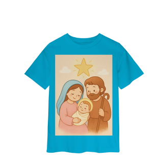 Nome do produto Camiseta Classic Infantil – Sagrada Família (Estilo Infantil)