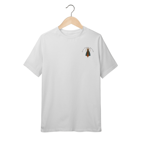 Quality Infantil (10 a 14) – Nossa Senhora Aparecida (Frente emblema + Verso estampado)