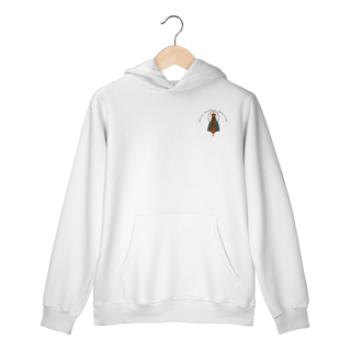 Moletom Prime Canguru – Nossa Senhora Aparecida (Emblema na Frente + Estampa Grande nas Costas)