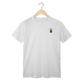 Nome do produto T-Shirt Classic – Nossa Senhora Aparecida (Emblema na Frente + Estampa Grande nas Costas)