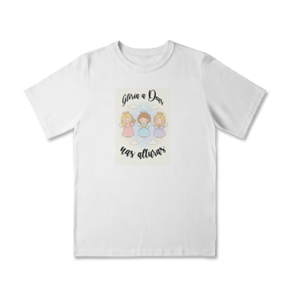 Nome do produto Camiseta Quality Infantil Glória a Deus nas Alturas – Anjinhos (2 a 8 anos)