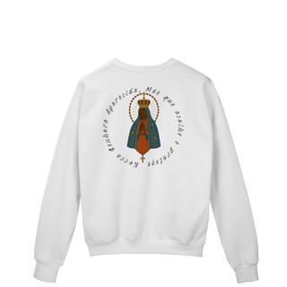 Nome do produto Moletom Prime Fechado – Nossa Senhora Aparecida (Frente Pequena + Costas Grandes)