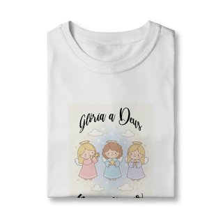 Nome do produto Camiseta Quality Infantil Glória a Deus nas Alturas – Anjinhos (2 a 8 anos)