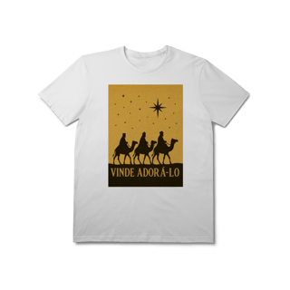 Nome do produto T-Shirt Prime Vinde Adorá-Lo – Reis Magos
